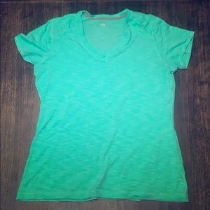 BCG Fitted Seafoam Green V-neck Shirt